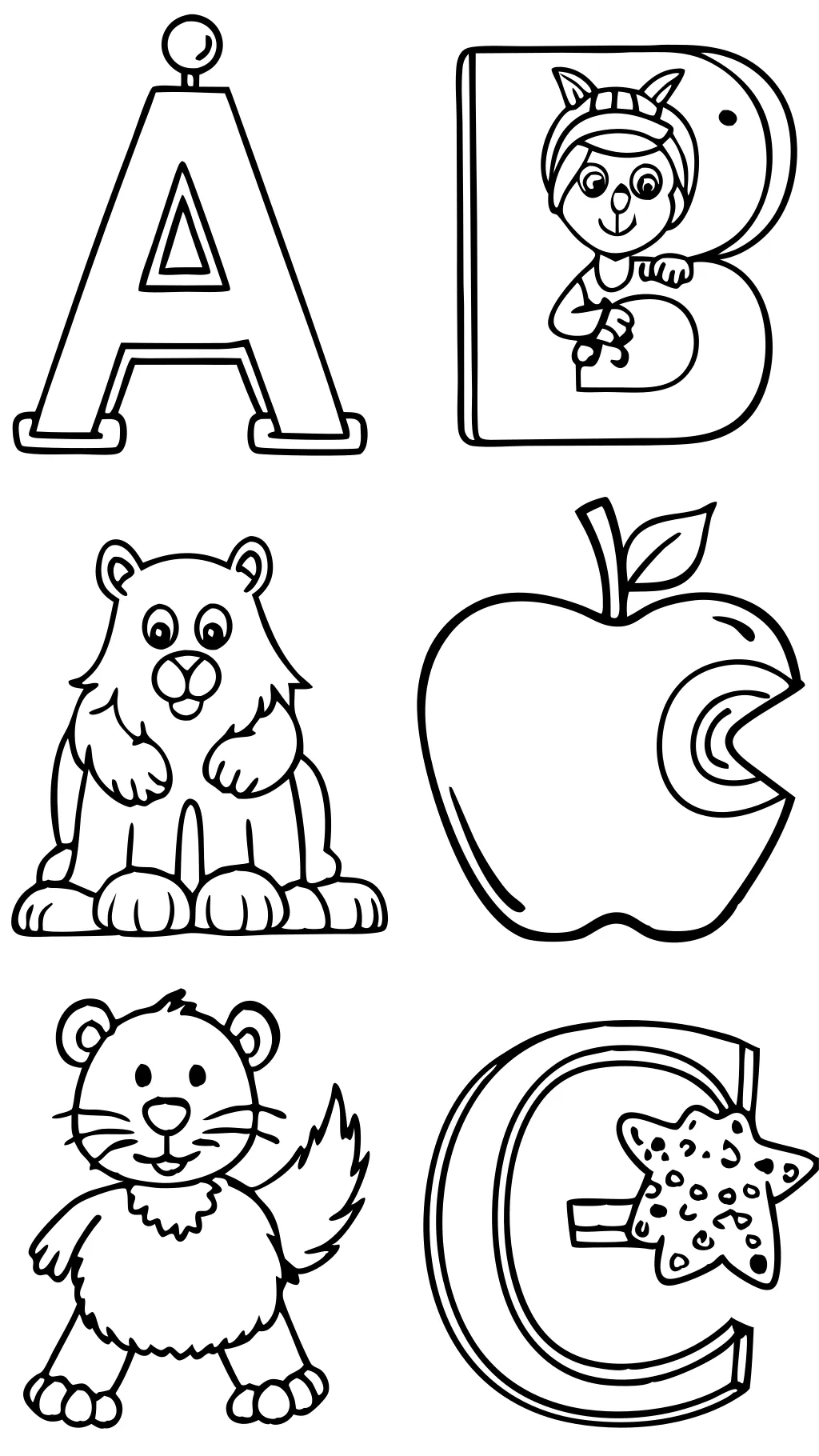 coloring pages abc